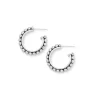 Bloodline Design Medium Beaded Hoop Earrings