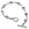 Bloodline Design Skull Link Bracelet