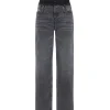 Cambio Shannen Two Tone Waist Jeans