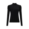 Diane Von Furstenberg Remy Sheer Puff Sleeves Top