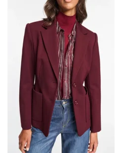 Dorothee Schumacher Emotional Essence Jacket Dark Burgundy