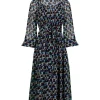 DVF Kent Geo Illusion Print Dress