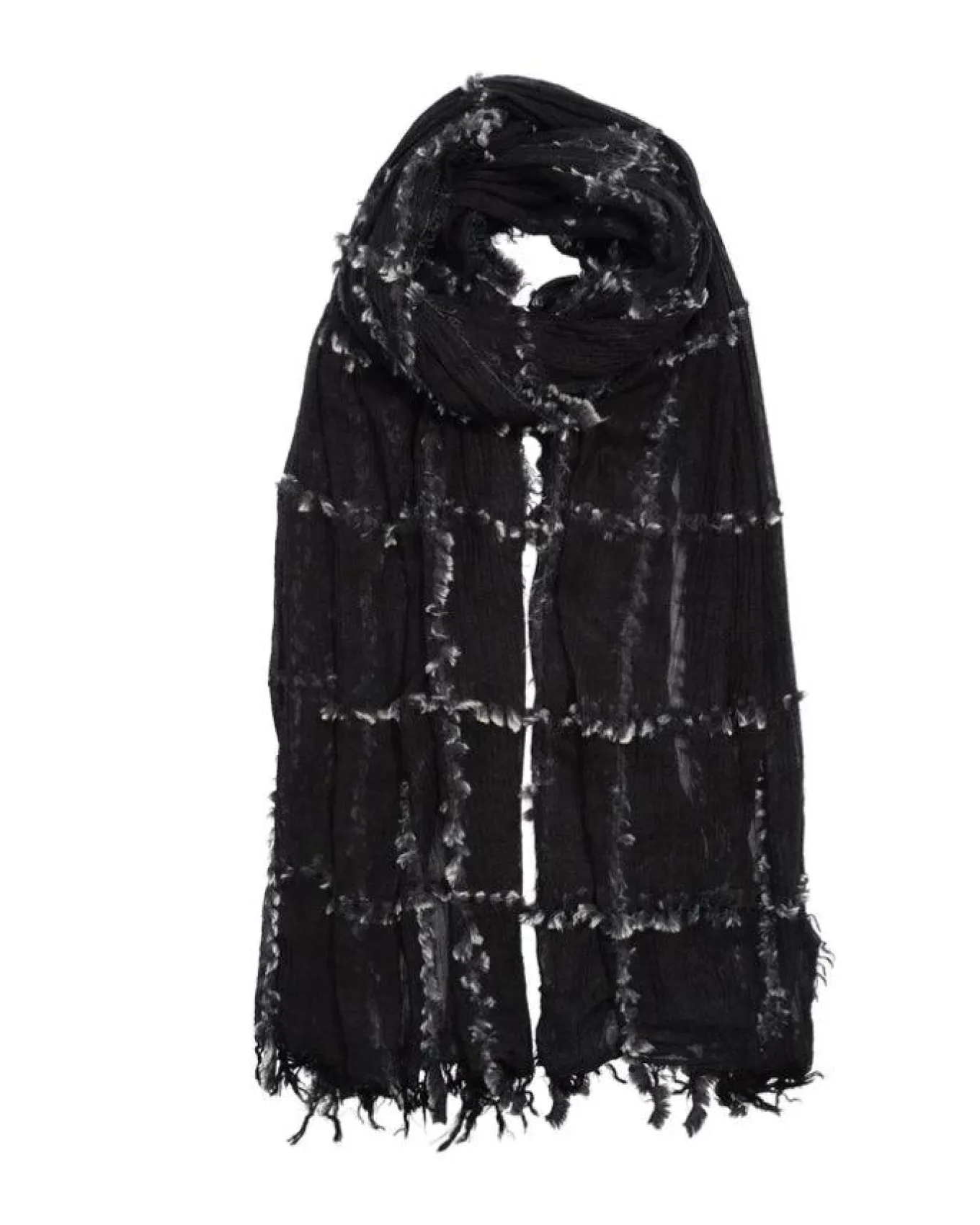 Echo Faux Fur Plaid Wrap