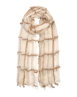 Echo Faux Fur Plaid Wrap