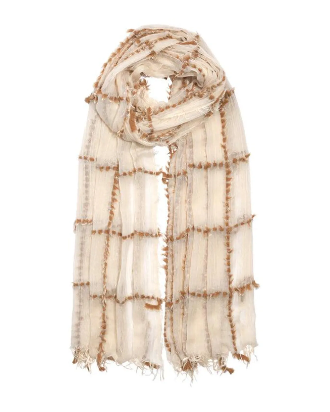 Echo Faux Fur Plaid Wrap