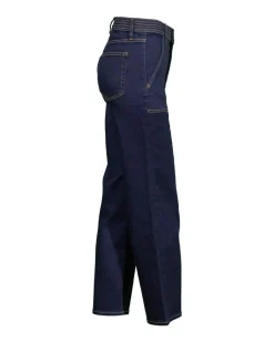 Frame Trapunto Straight Leg Jeans