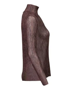 Hugo Boss Emata Snake Print Tulle Top