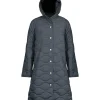 Ilse Jacobsen Long Quilted Hooded Coat