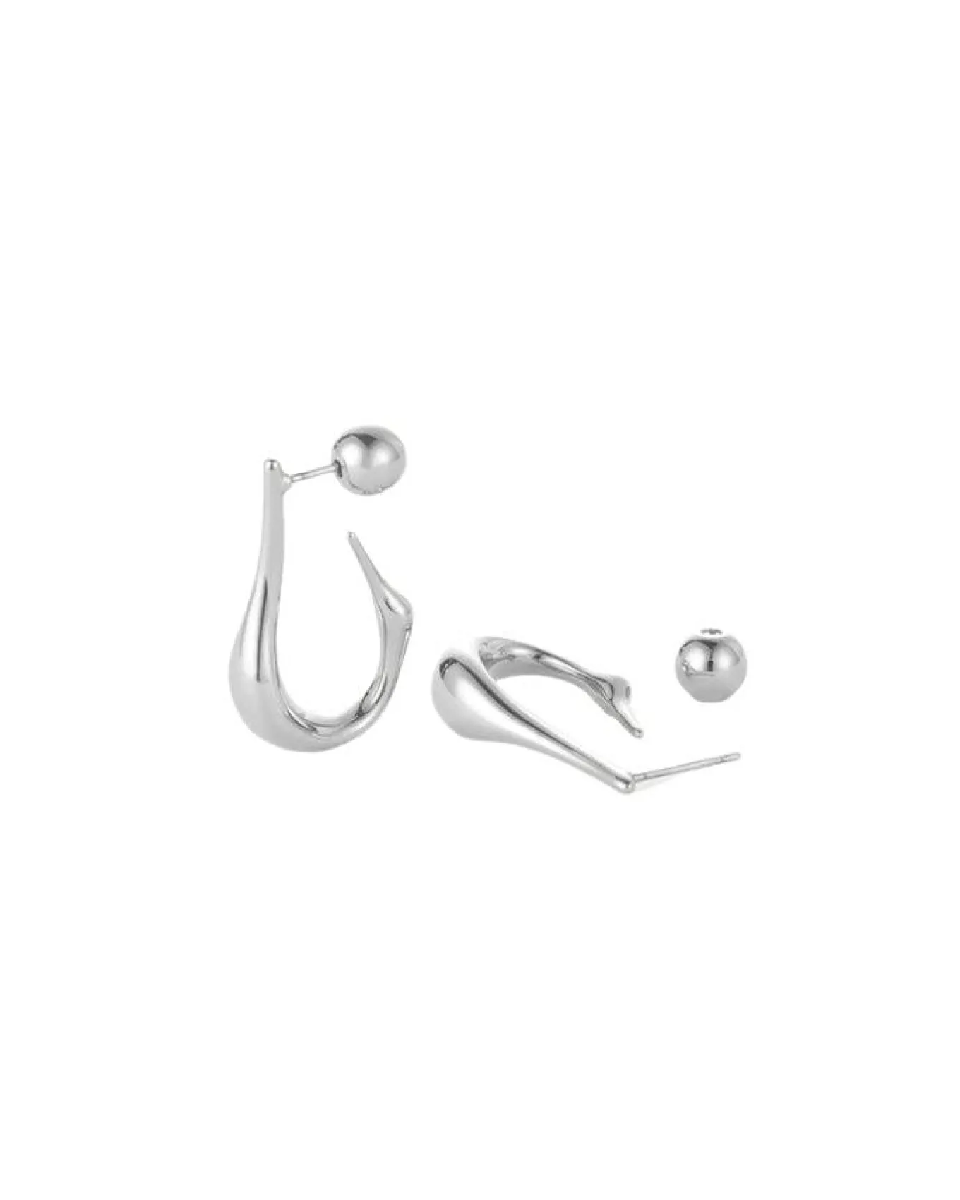 Jenny Bird Colette Hoops Silver Small