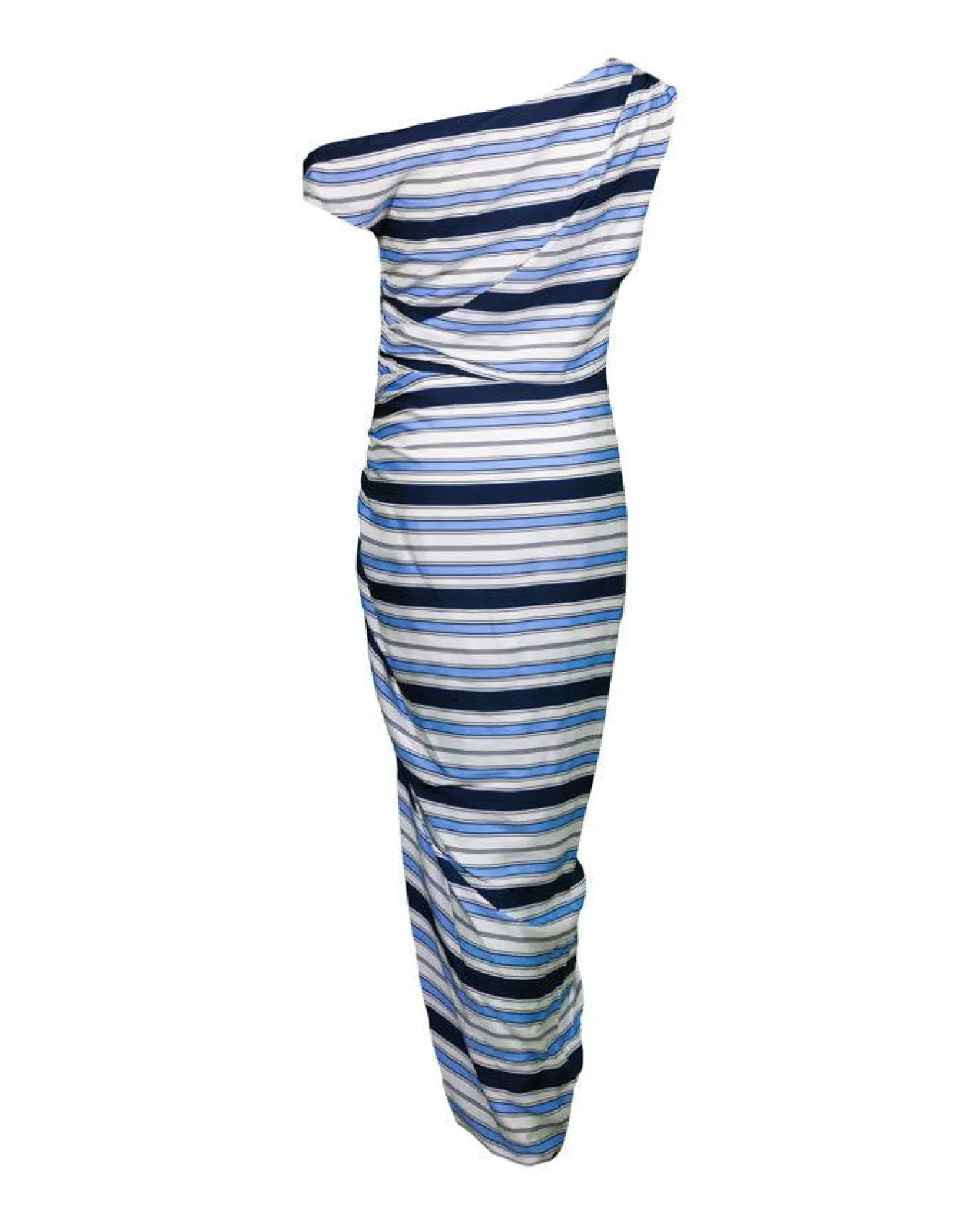 Kadie Stretch Silk Charmeuse Stripe Dress - Veronica Beard