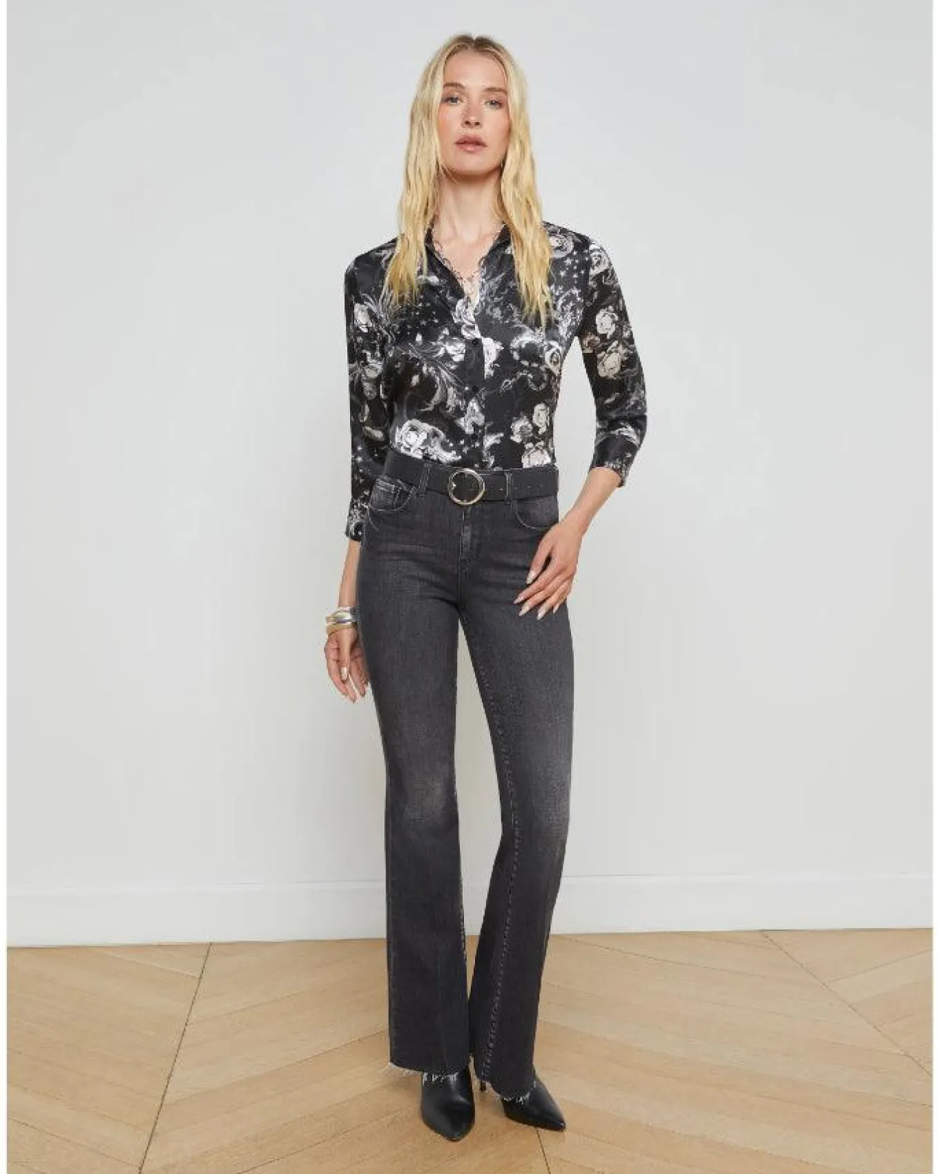 L'Agence Dani Black Zodiac Blouse