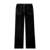 Luisa Cerano Black Velvet Flared Pants