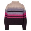 Luisa Cerano Fancy Stripe Alpaca Sweater