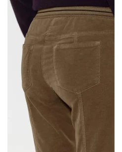 Luisa Cerano High-Stretch Cropped Velvet Pants