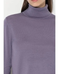 Luisa Cerano Silk Blend Turtleneck Sweater