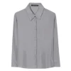 Luisa Cerano Silk Double Button Detail Blouse
