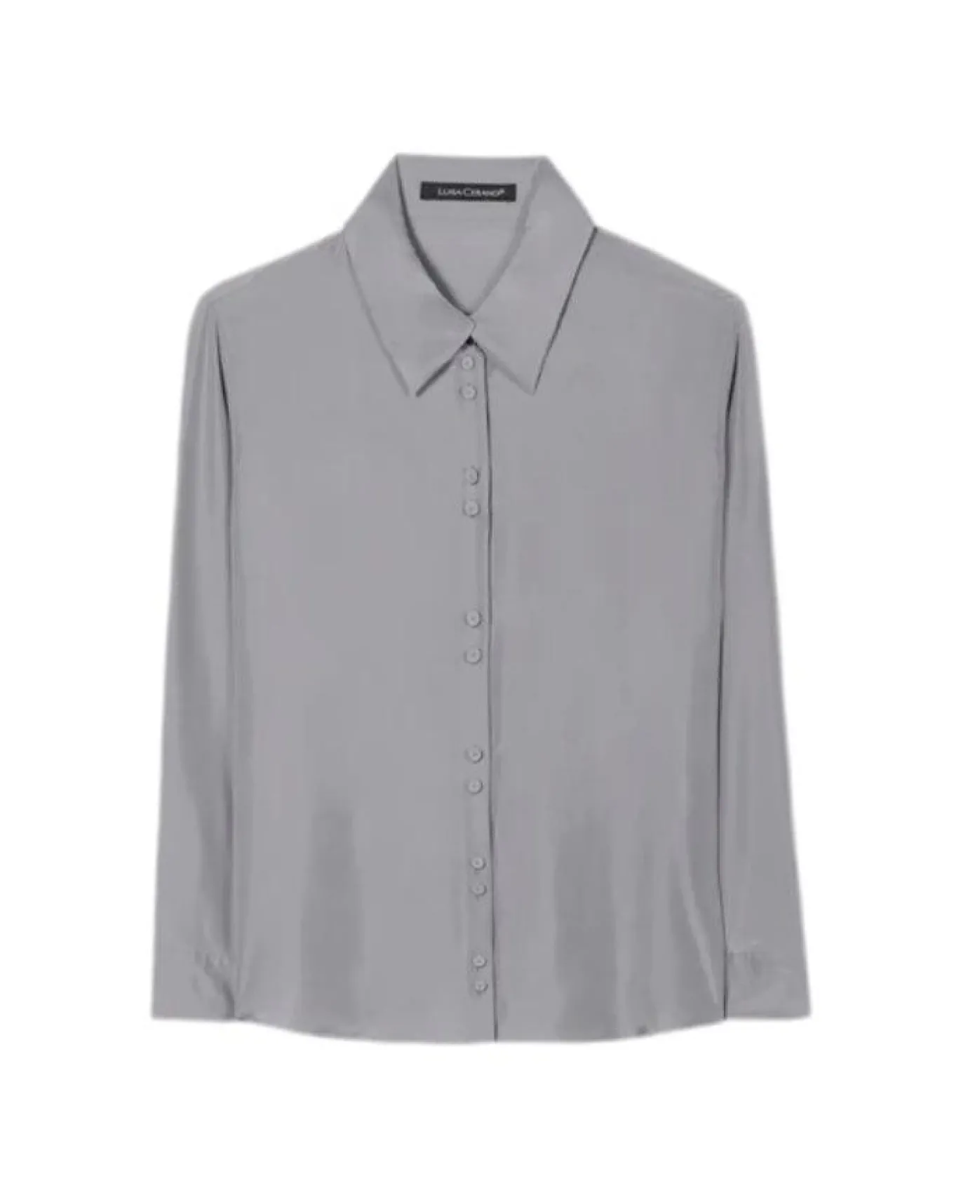 Luisa Cerano Silk Double Button Detail Blouse