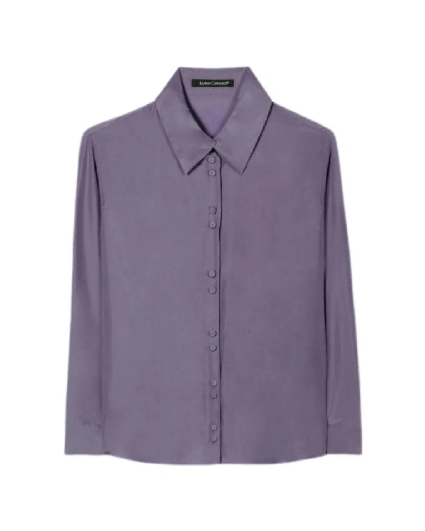 Luisa Cerano Silk Double Button Detail Blouse