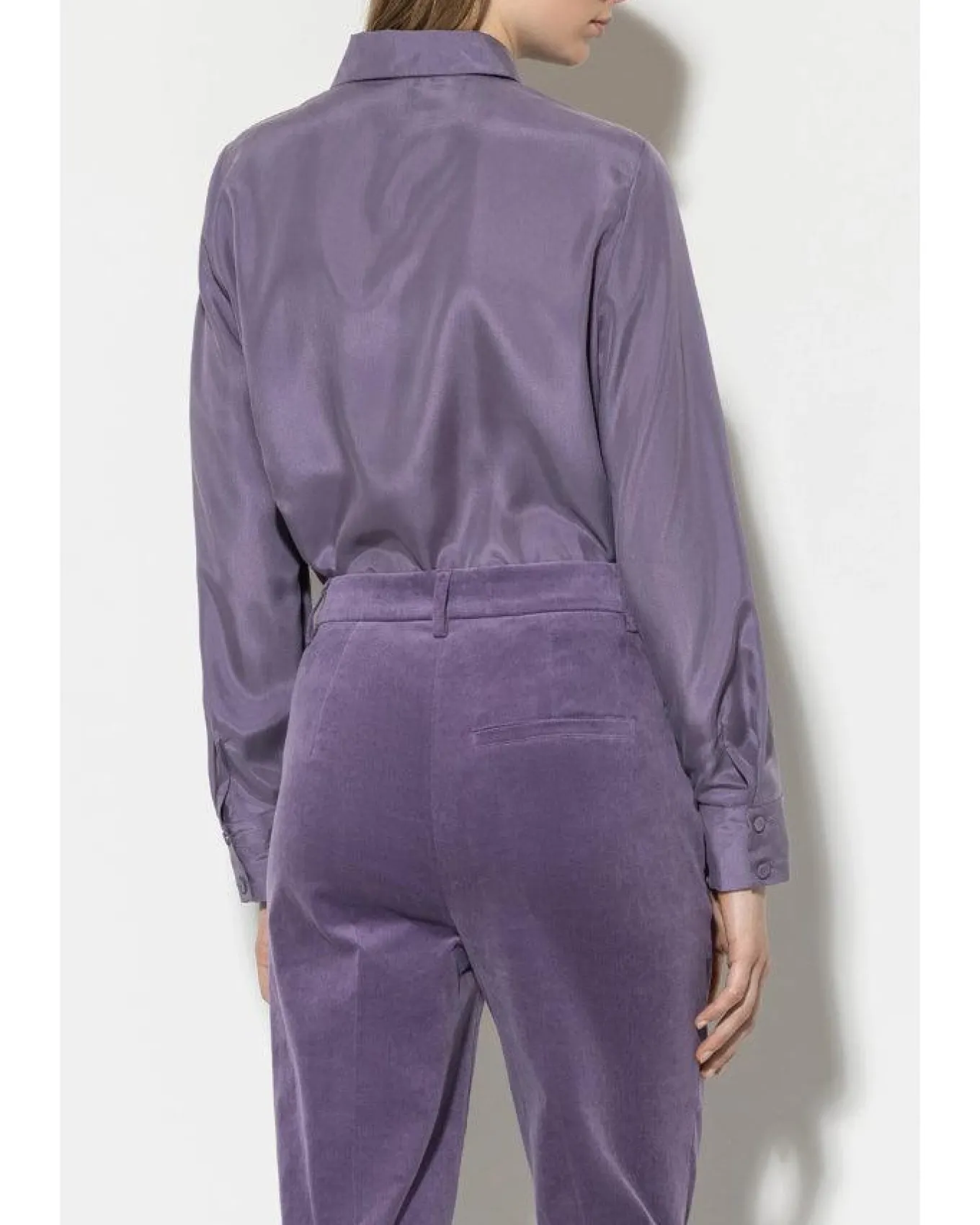 Luisa Cerano Silk Double Button Detail Blouse
