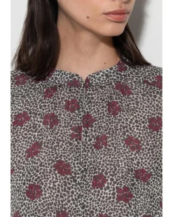 Luisa Cerano Spotted Floral Blouse
