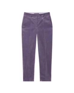 Luisa Cerano Tapered Cropped Velvet Pant
