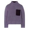 Luisa Cerano Two Tone Alpaca Knit Sweater