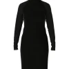 Marc Cain Fitted Mesh High Neck Dress