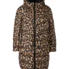 Marc Cain Mixed Animal Print Puffer Coat