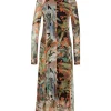 Marc Cain Printed Mesh Dress