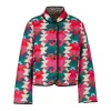 Marc Cain Reversible Print Quilted Snap Jacket
