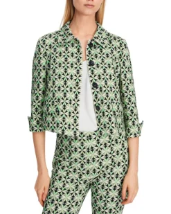 Marc Cain Scuba Print Short Jacket