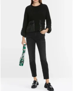 Marc Cain Shiny Patch Pocket Sweater