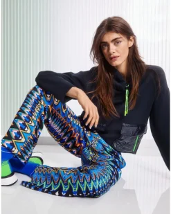 Marc Cain Shiny Quilt Pocket Sweatshirt