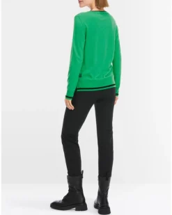 Marc Cain Trim Detail Crew Neck Sweater