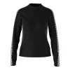 Marc Cain Zipper Print Pullover