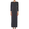 Norma Kamali 3/4 Sleeve Terry Gown