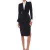 Norma Kamali Side Slit Skirt