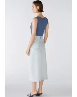 Oui Maxi Denim Skirt