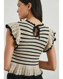 Rails Coen Peekaboo Sleeve Top