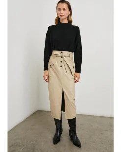 Rails Edem Faux Crinkle Leather Skirt
