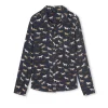Rails Kate Silk Horses Print Shirt