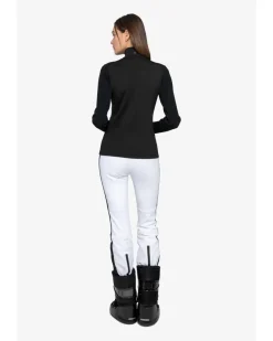 Sportalm Pattern Front Zip Split Neck Pullover