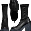 Stretch Leather Boot