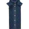 Veronica Beard Barta Denim Quilted Dickey