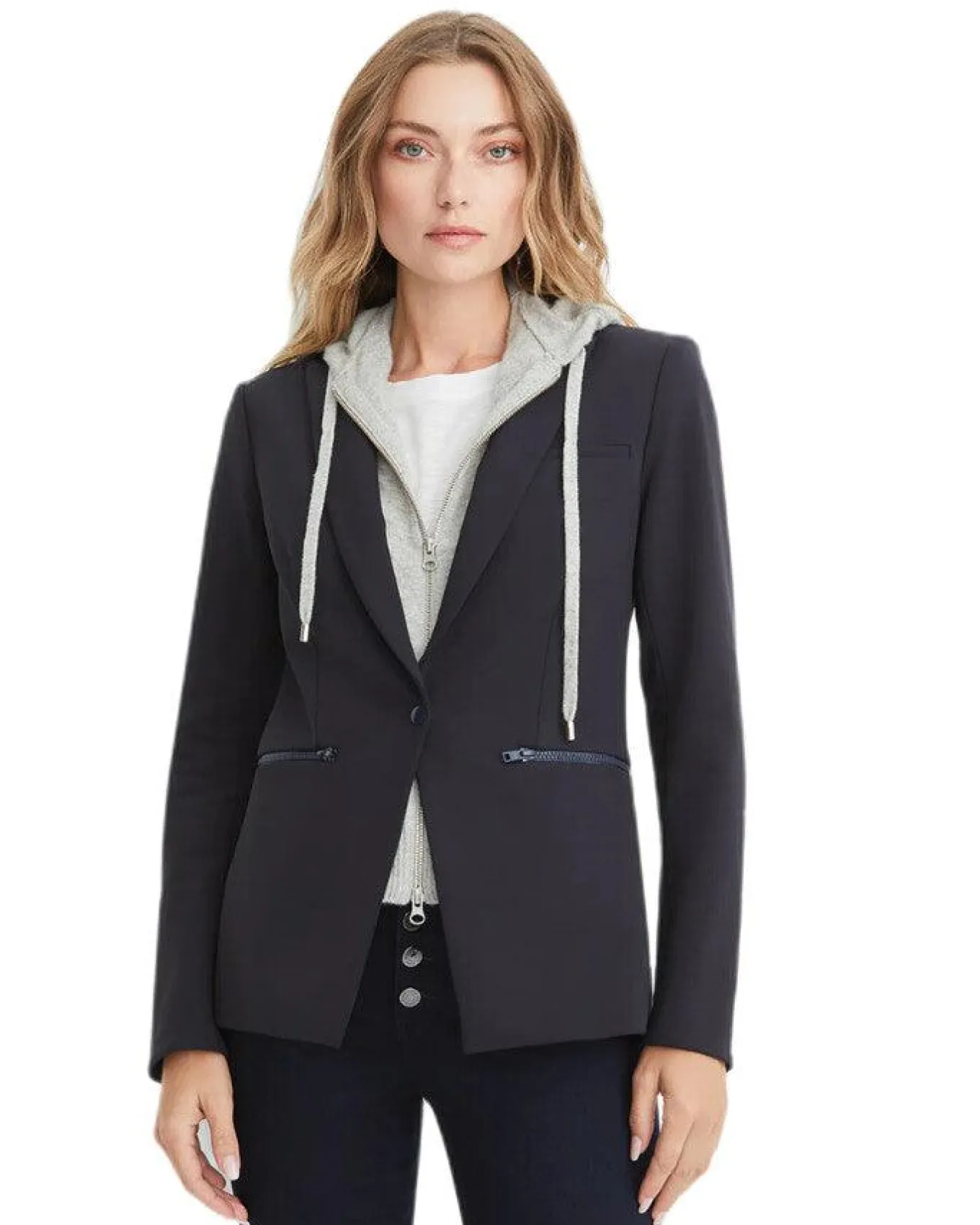 Veronica Beard Cashmere Wool Hoodie Dickey
