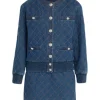 Veronica Beard Glennon Quilted Denim Jacket