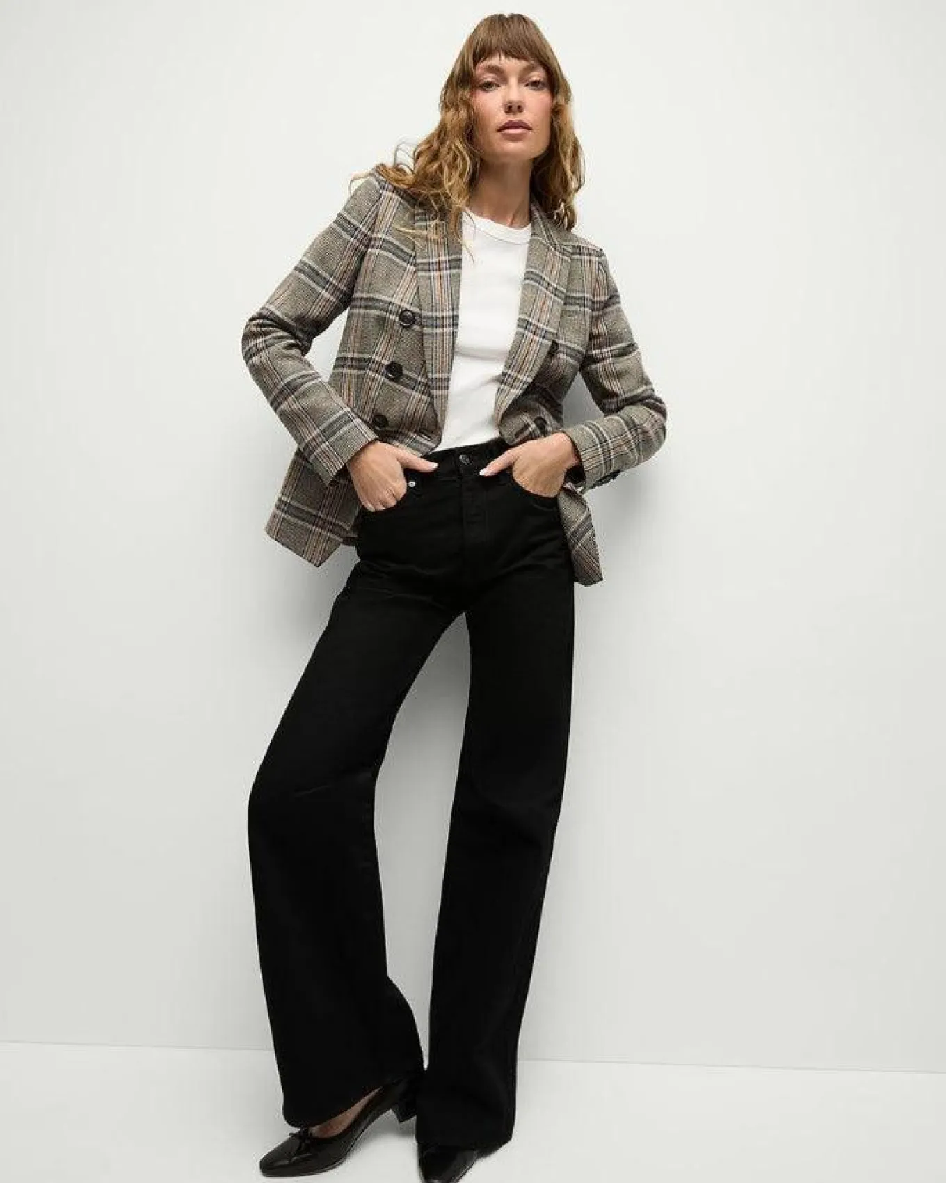 Veronica Beard Miller Multicolor Plaid Dickey Jacket