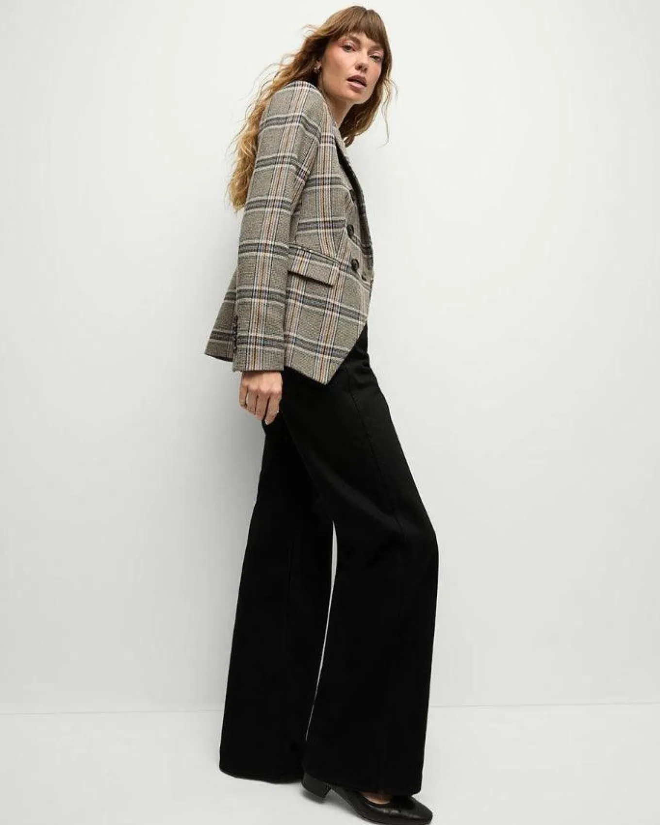 Veronica Beard Miller Multicolor Plaid Dickey Jacket